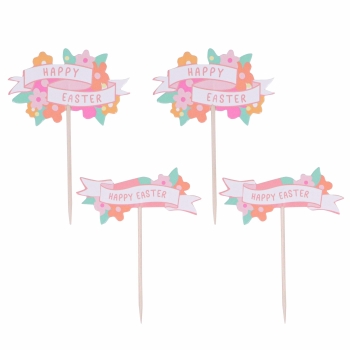 Cupcake Toppers - Happy Easter
